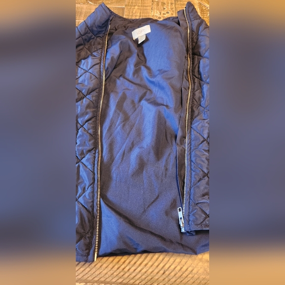 Loft Navy Blue Puffer Vest with Pockets Size Small - Picture 7 of 9